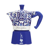 Bialetti Dolce&Gabbana Moka Express Espresso Maker Mediterranean blue, 3 Cup