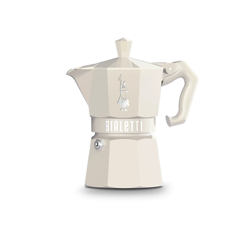 Bialetti Moka Exclusive 3 Cup Stovetop Espresso Maker, Cream