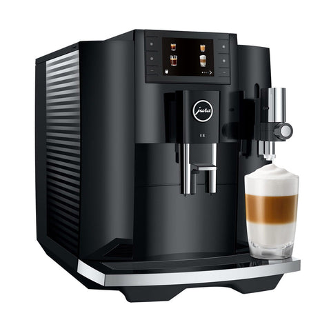 Jura E8 Automatic Espresso Machine — Piano Black