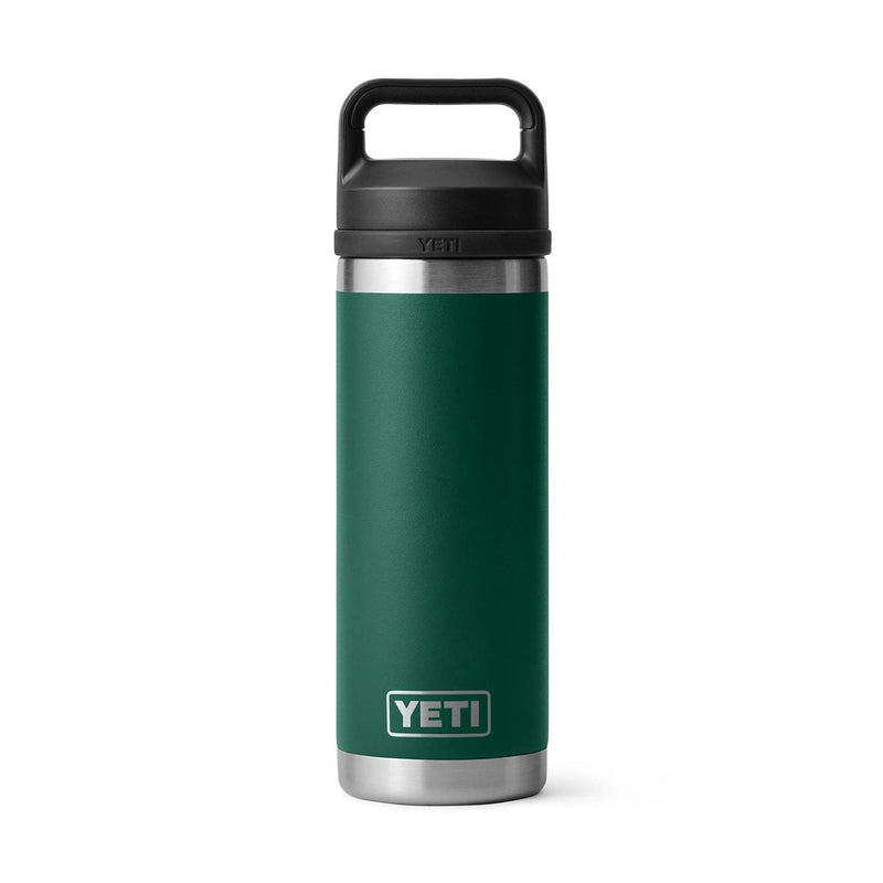 YETI Rambler 18 oz. Bottle with Chug Cap, Black Forest Green