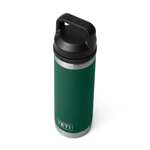 YETI Rambler 18 oz. Bottle with Chug Cap, Black Forest Green