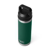 YETI Rambler 18 oz. Bottle with Chug Cap, Black Forest Green