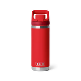 YETI Rambler 18 oz. Bottle with Flip Chug Cap, Rescue Red