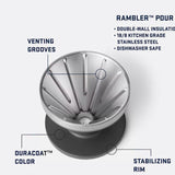 YETI Rambler Pour Over, Black