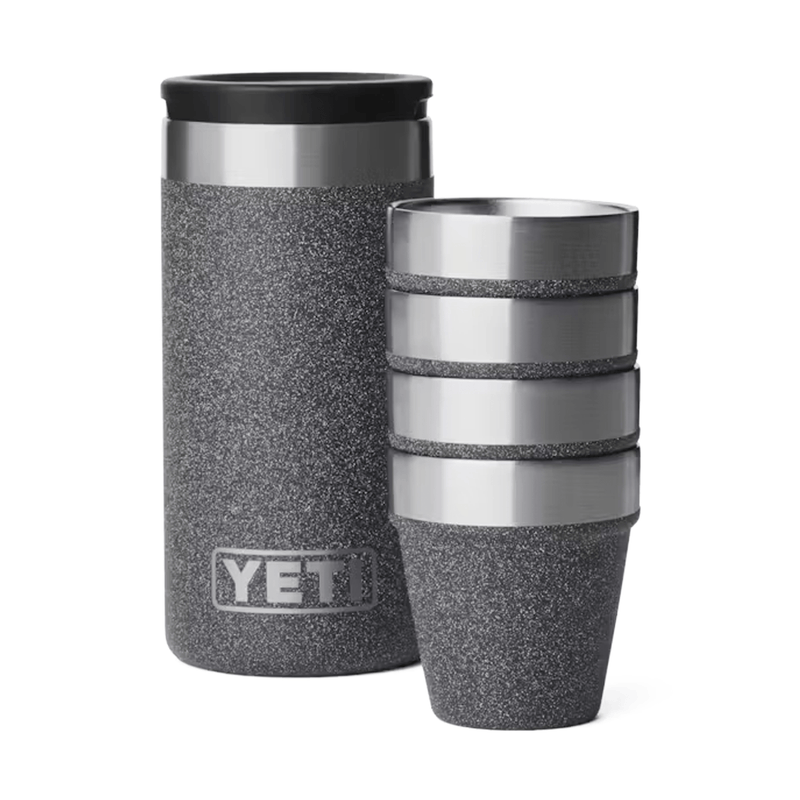 YETI Shot Glasses with Carrying Case, Black Stone